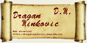 Dragan Minković vizit kartica